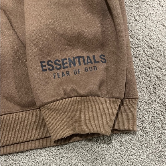 Essentials Brown Hoodie for Men - Picture 2 of 5